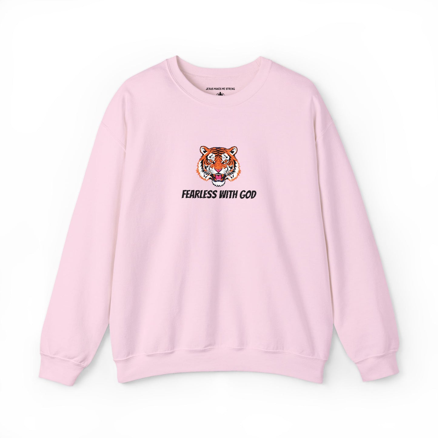 Crewneck Sweatshirt- Fearless with God Sweatshirt, Cozy Crewneck