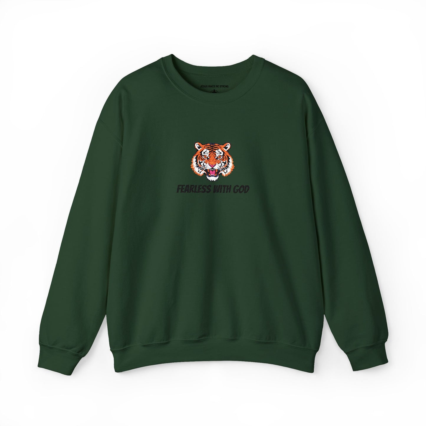 Crewneck Sweatshirt- Fearless with God Sweatshirt, Cozy Crewneck