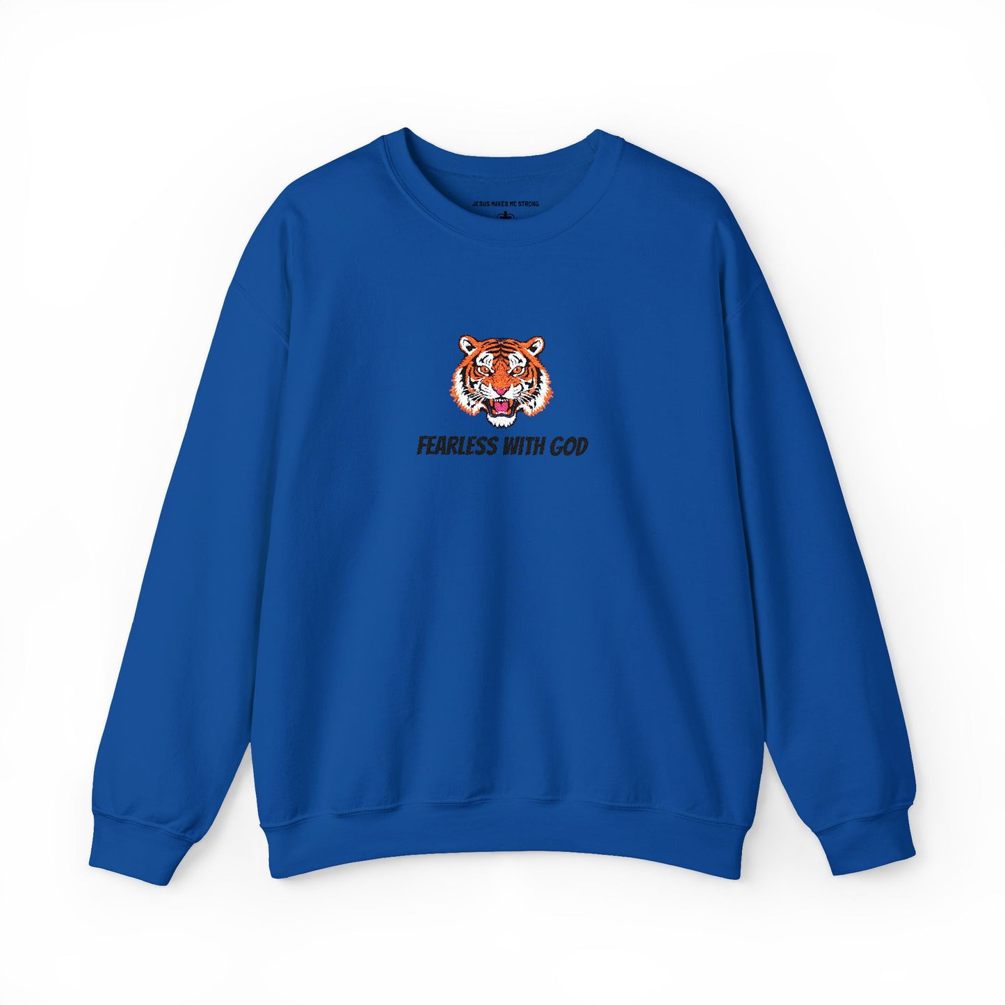Crewneck Sweatshirt- Fearless with God Sweatshirt, Cozy Crewneck