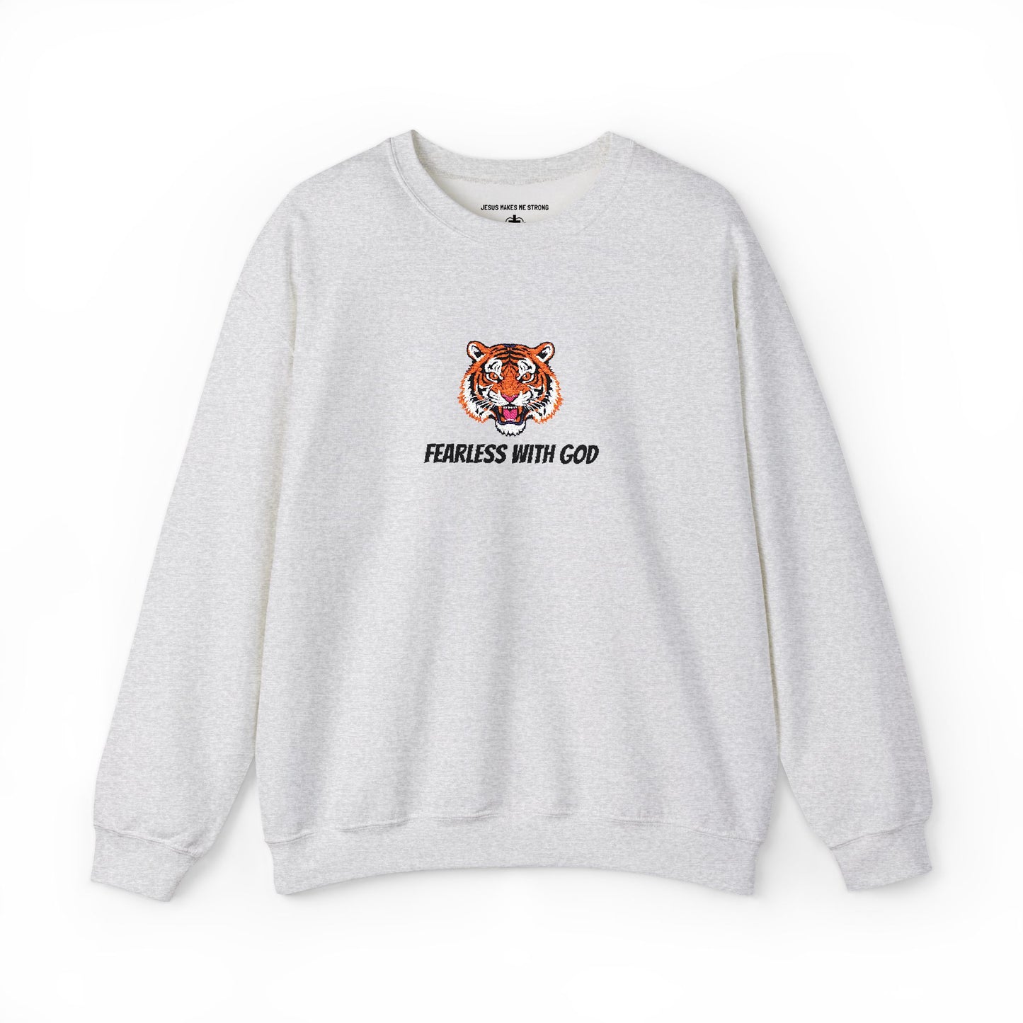 Crewneck Sweatshirt- Fearless with God Sweatshirt, Cozy Crewneck