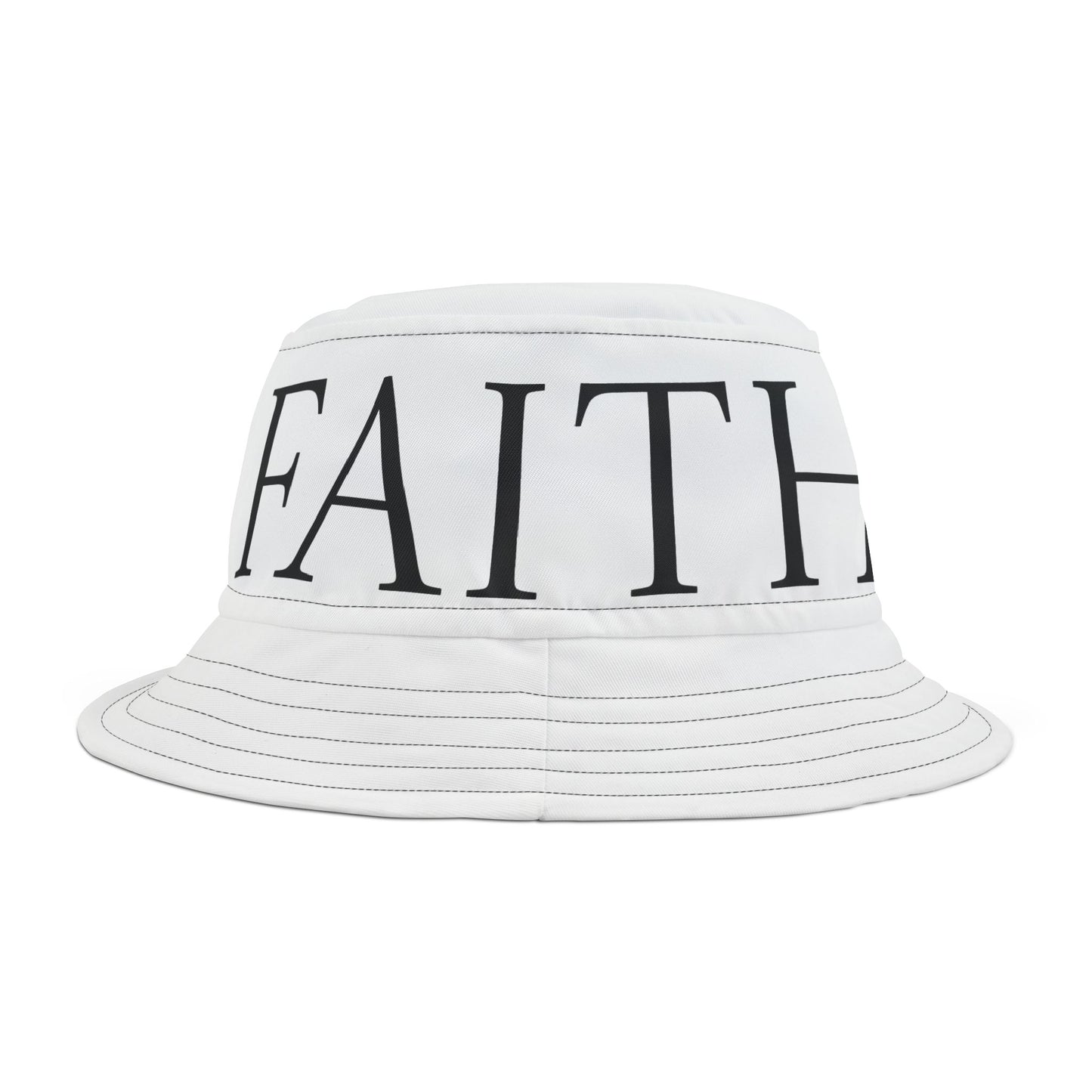 Faith Bucket Hat - Stylish Summer Headwear for Sun Protection, Faith-Inspired Gift for Friends, Trendy Outdoor Fashion