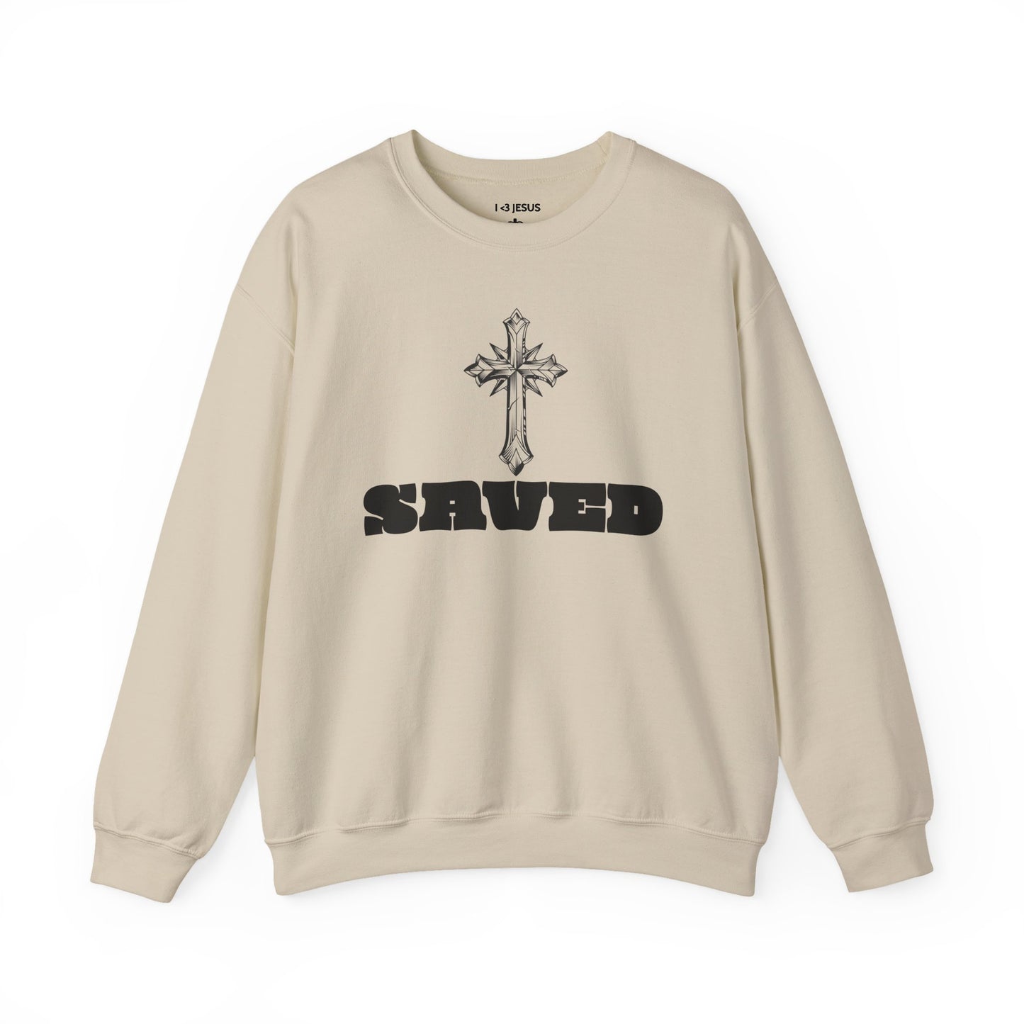 Saved Faith Unisex Crewneck Sweatshirt | Christian Apparel, Inspirational Gift, Casual Wear, Cozy Sweatshirt, Everyday Comfort