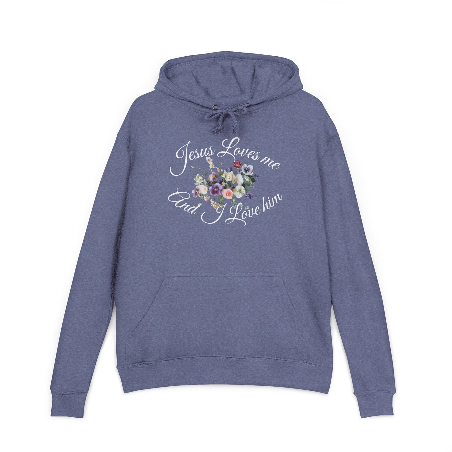 Floral Jesus Love Unisex Hoodie - Cozy Sweatshirt, Inspirational Gift, Faith-Based Apparel, Perfect for Church, Christian Style