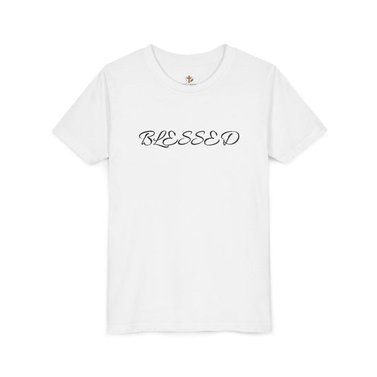 Blessed Youth T-Shirt, Inspirational Tee for Kids, Casual Wear for Youth, Christian Apparel