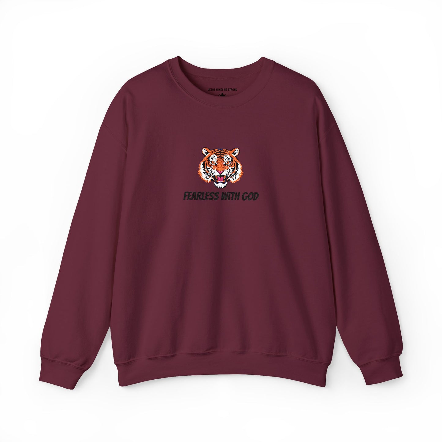 Crewneck Sweatshirt- Fearless with God Sweatshirt, Cozy Crewneck