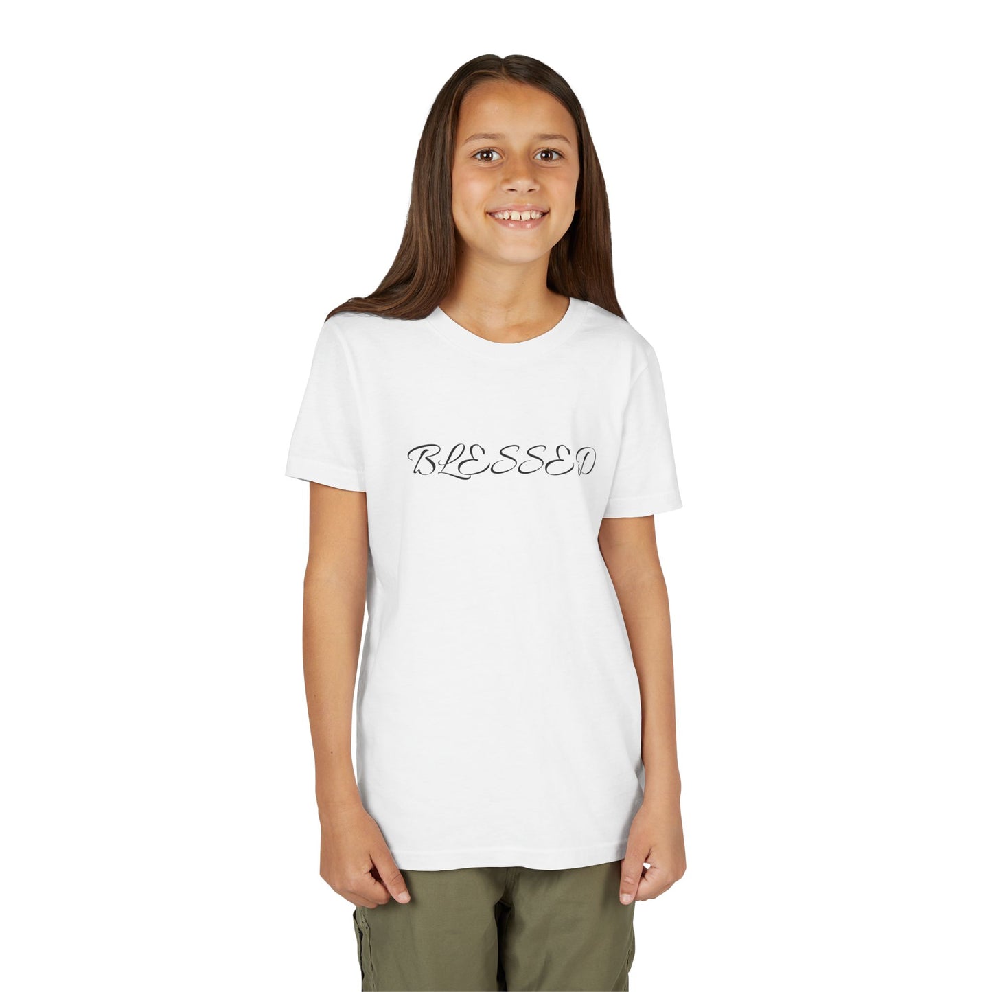 Blessed Youth T-Shirt, Inspirational Tee for Kids, Casual Wear for Youth, Christian Apparel