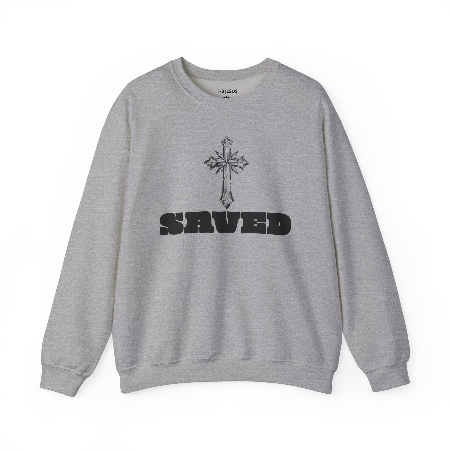 Saved Faith Unisex Crewneck Sweatshirt | Christian Apparel, Inspirational Gift, Casual Wear, Cozy Sweatshirt, Everyday Comfort