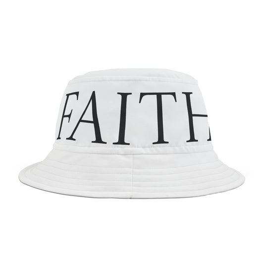 Faith Bucket Hat - Stylish Summer Headwear for Sun Protection, Faith-Inspired Gift for Friends, Trendy Outdoor Fashion
