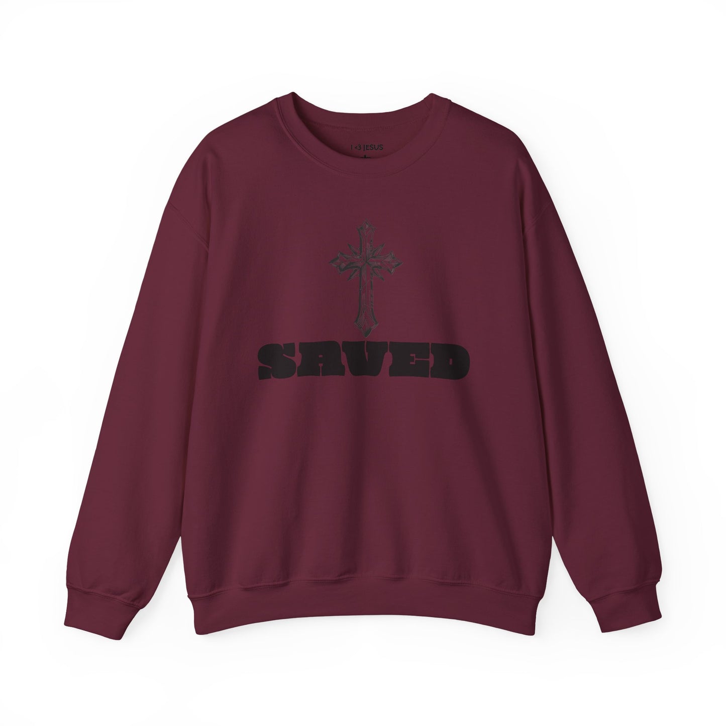 Saved Faith Unisex Crewneck Sweatshirt | Christian Apparel, Inspirational Gift, Casual Wear, Cozy Sweatshirt, Everyday Comfort