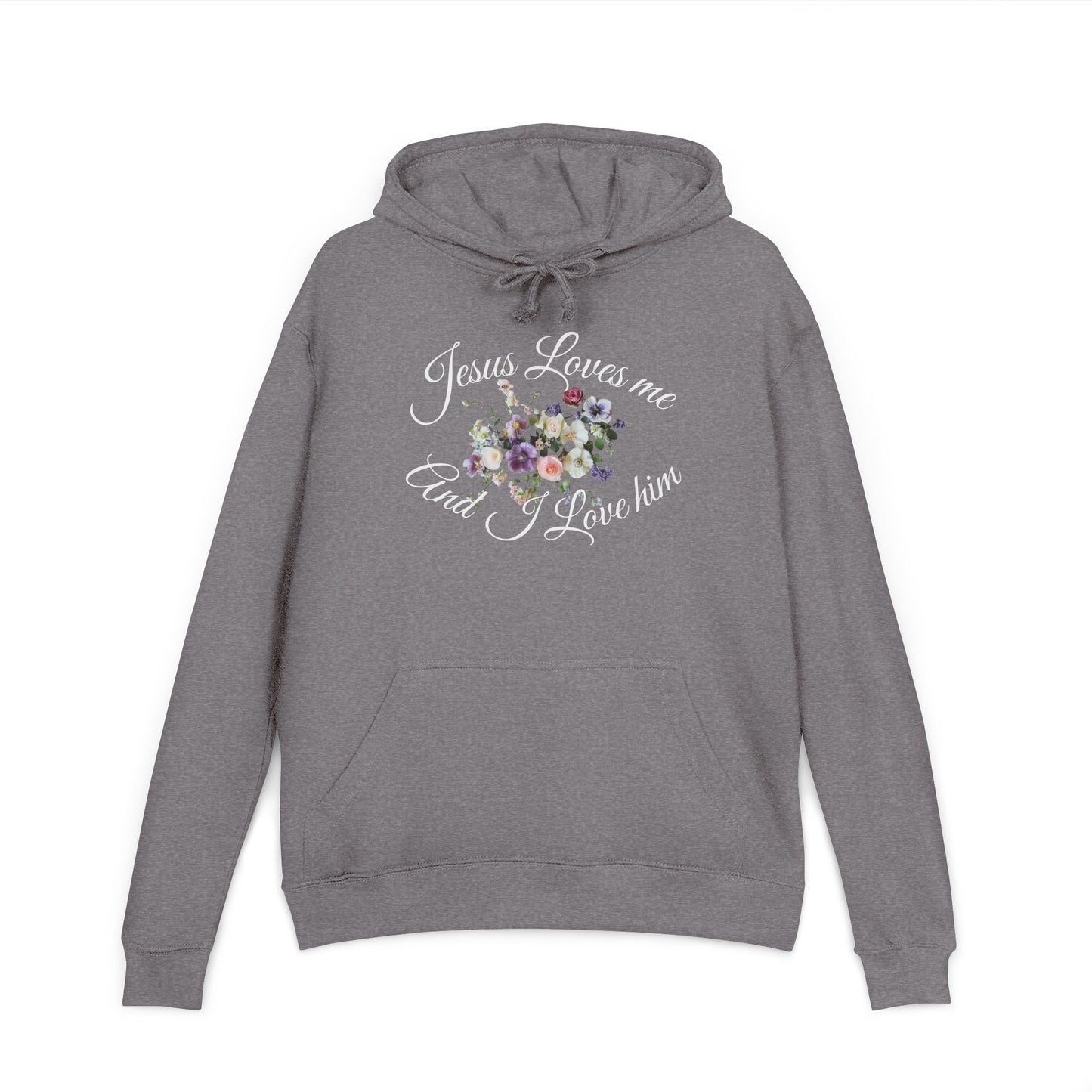 Floral Jesus Love Unisex Hoodie - Cozy Sweatshirt, Inspirational Gift, Faith-Based Apparel, Perfect for Church, Christian Style
