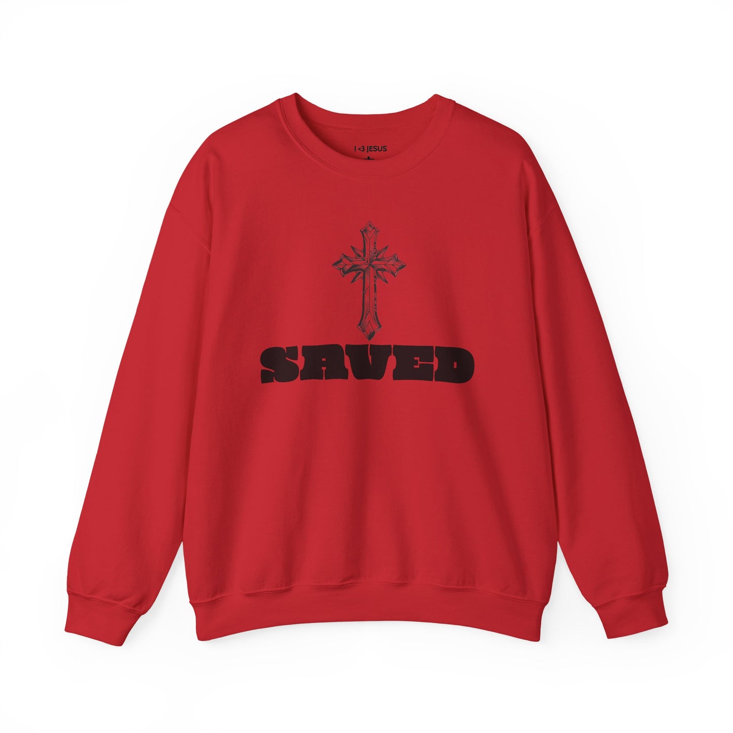 Saved Faith Unisex Crewneck Sweatshirt | Christian Apparel, Inspirational Gift, Casual Wear, Cozy Sweatshirt, Everyday Comfort