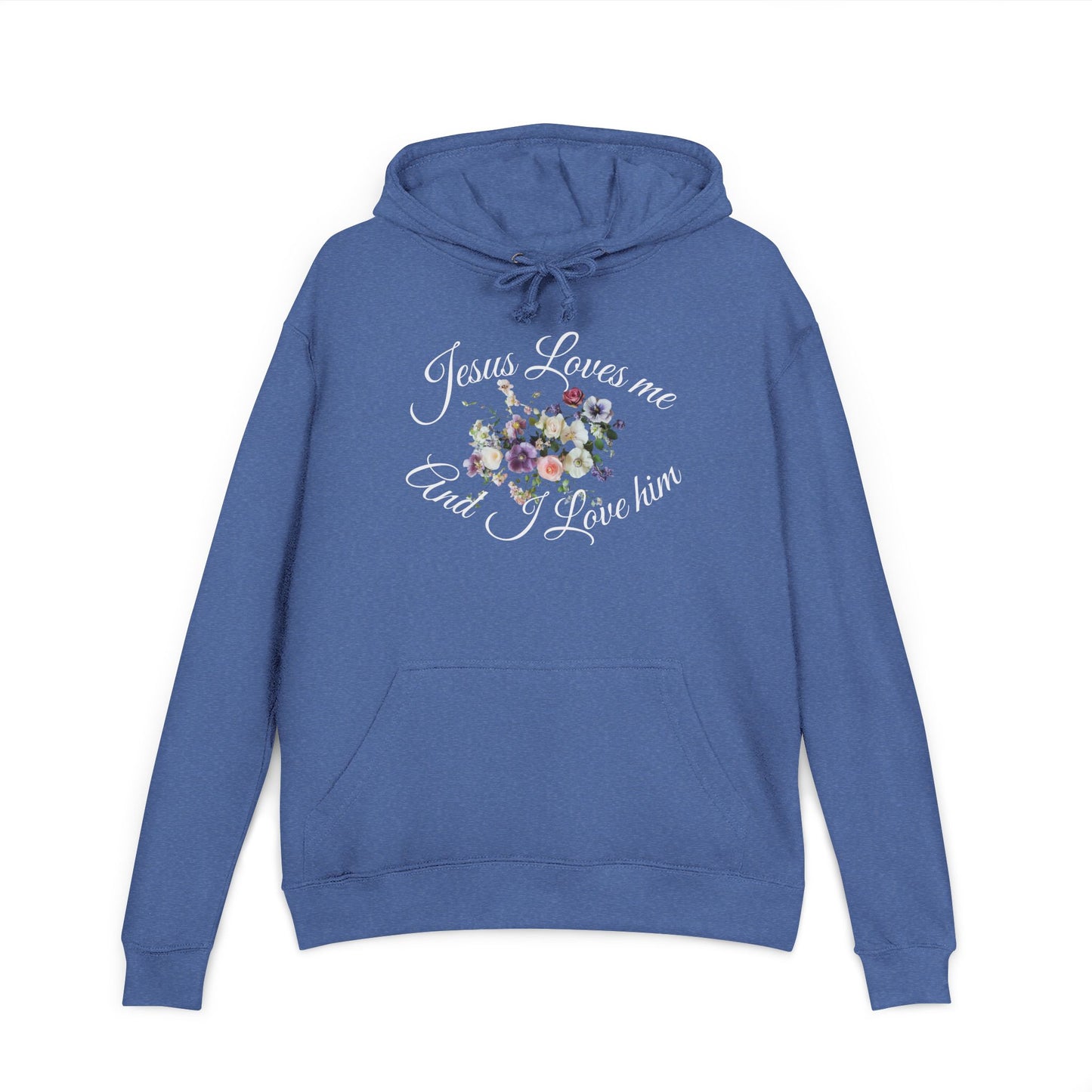 Floral Jesus Love Unisex Hoodie - Cozy Sweatshirt, Inspirational Gift, Faith-Based Apparel, Perfect for Church, Christian Style