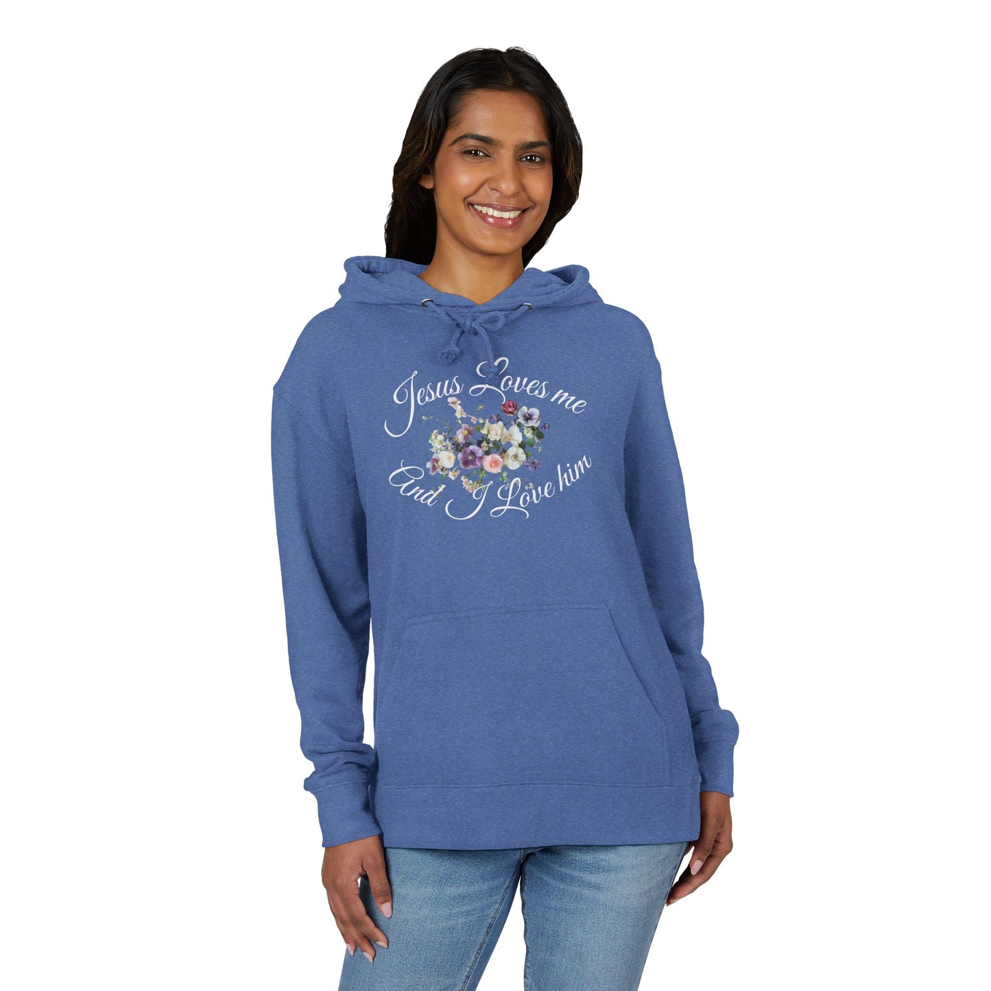 Floral Jesus Love Unisex Hoodie - Cozy Sweatshirt, Inspirational Gift, Faith-Based Apparel, Perfect for Church, Christian Style