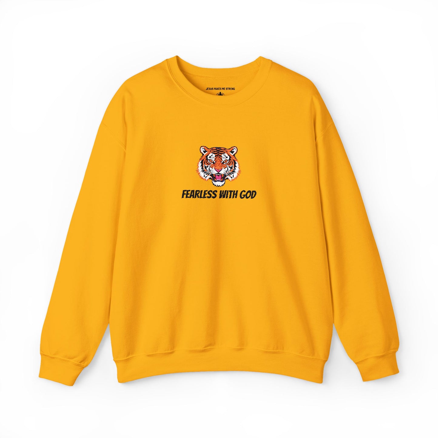 Crewneck Sweatshirt- Fearless with God Sweatshirt, Cozy Crewneck